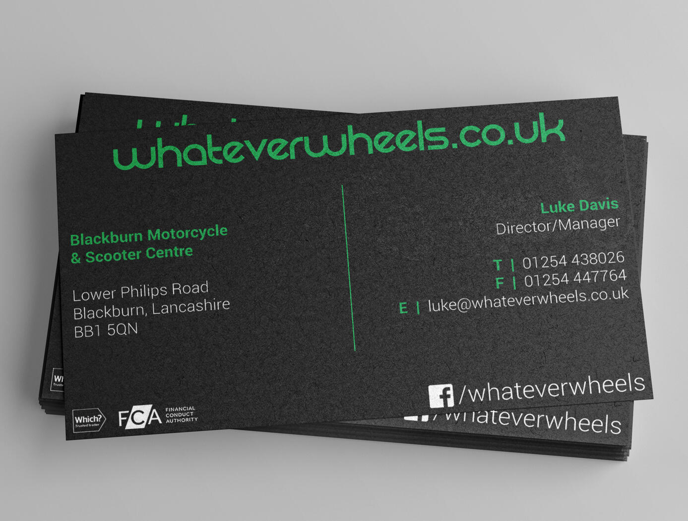 WhateverWheels: Branding and business card